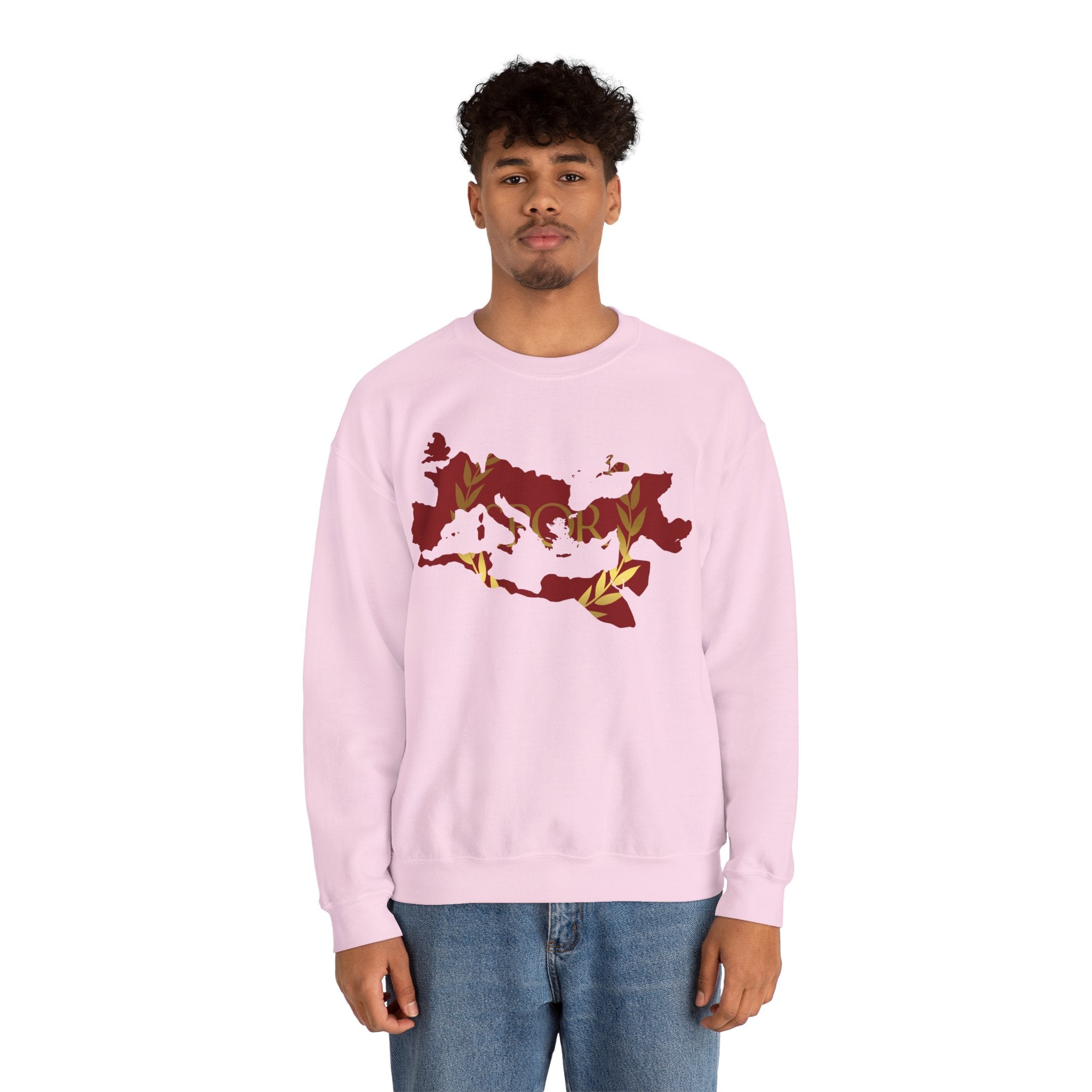 Roman Empire Epic Map and SPQR Logo Crewneck Sweatshirt