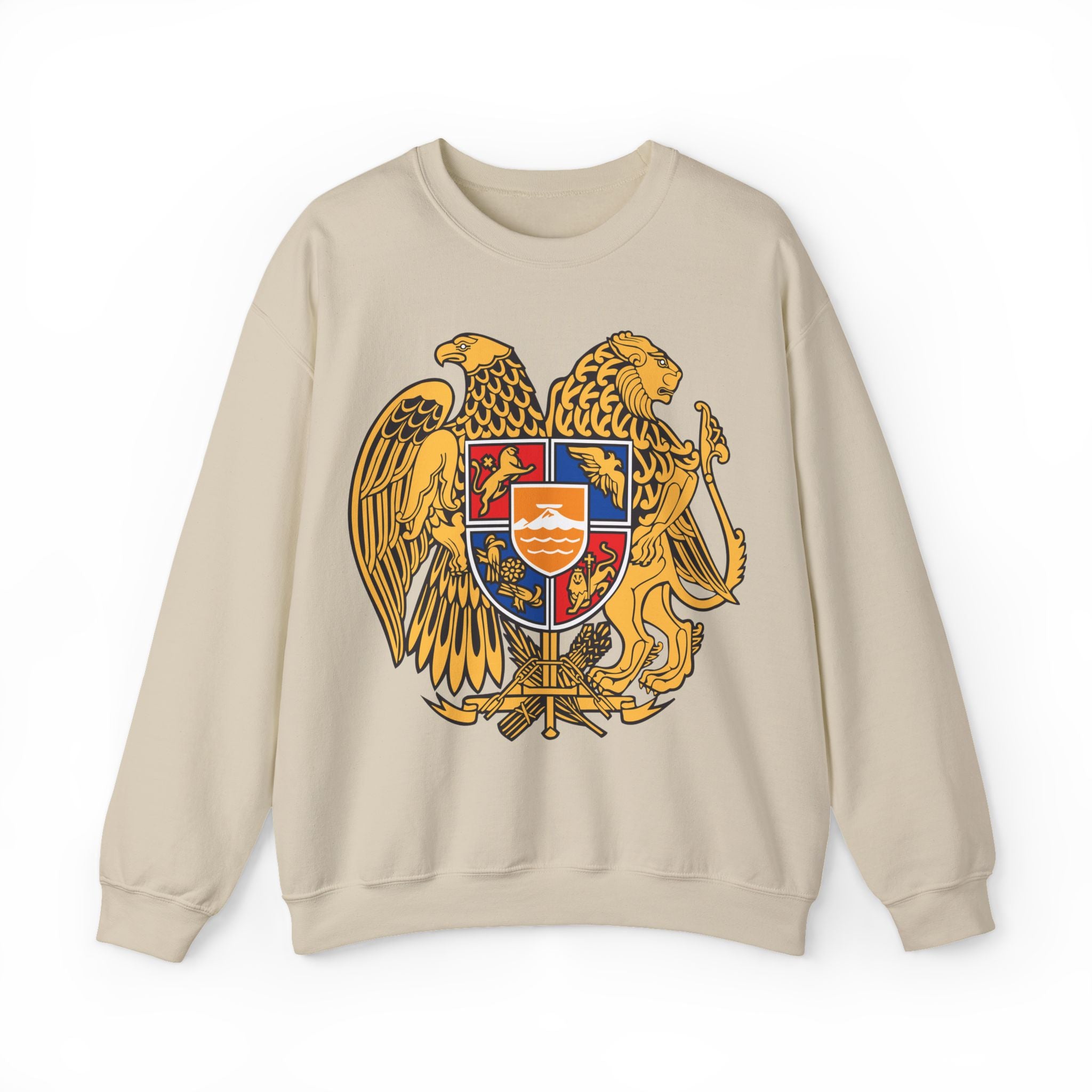Armenian Coat of Arms Sweatshirt - Historical Vintage Unisex Graphic Pullover
