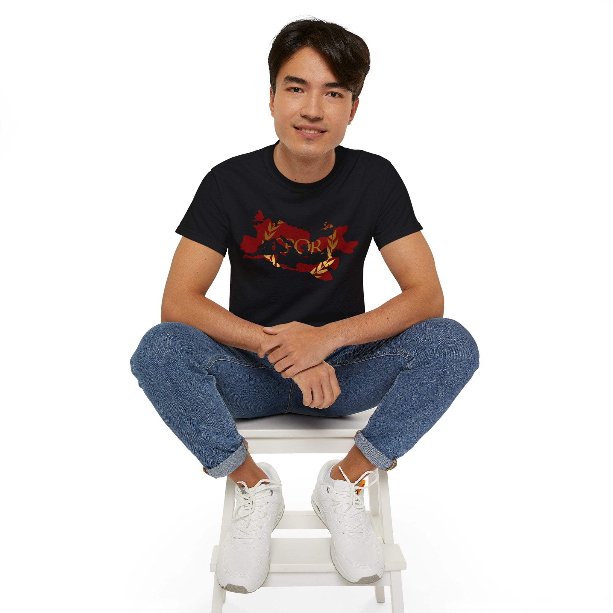 Rome Empire Epic Map Unisex Tee Shirt, SPQR Logo Ancient Rome Tshirt