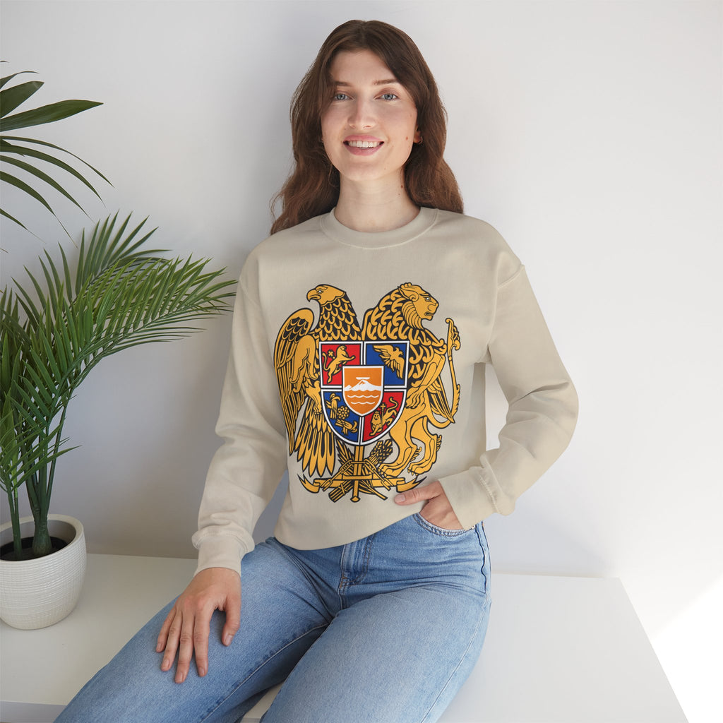Armenian Coat of Arms Sweatshirt - Historical Vintage Unisex Graphic Pullover