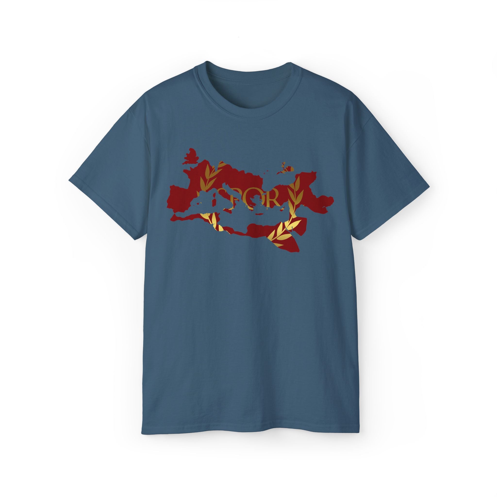 Rome Empire Epic Map Unisex Tee Shirt, SPQR Logo Ancient Rome Tshirt