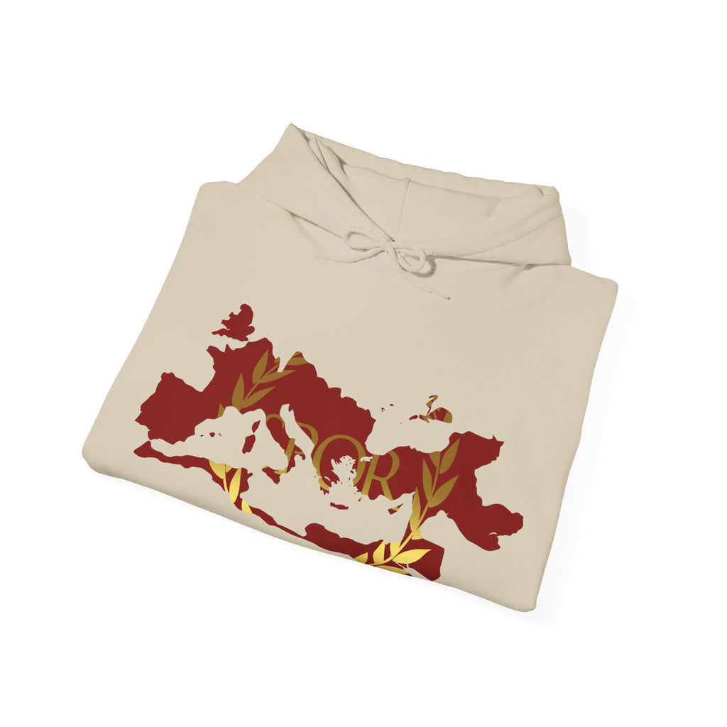 Roman Empire Epic Map and SPQR Logo Crewneck Hoodie