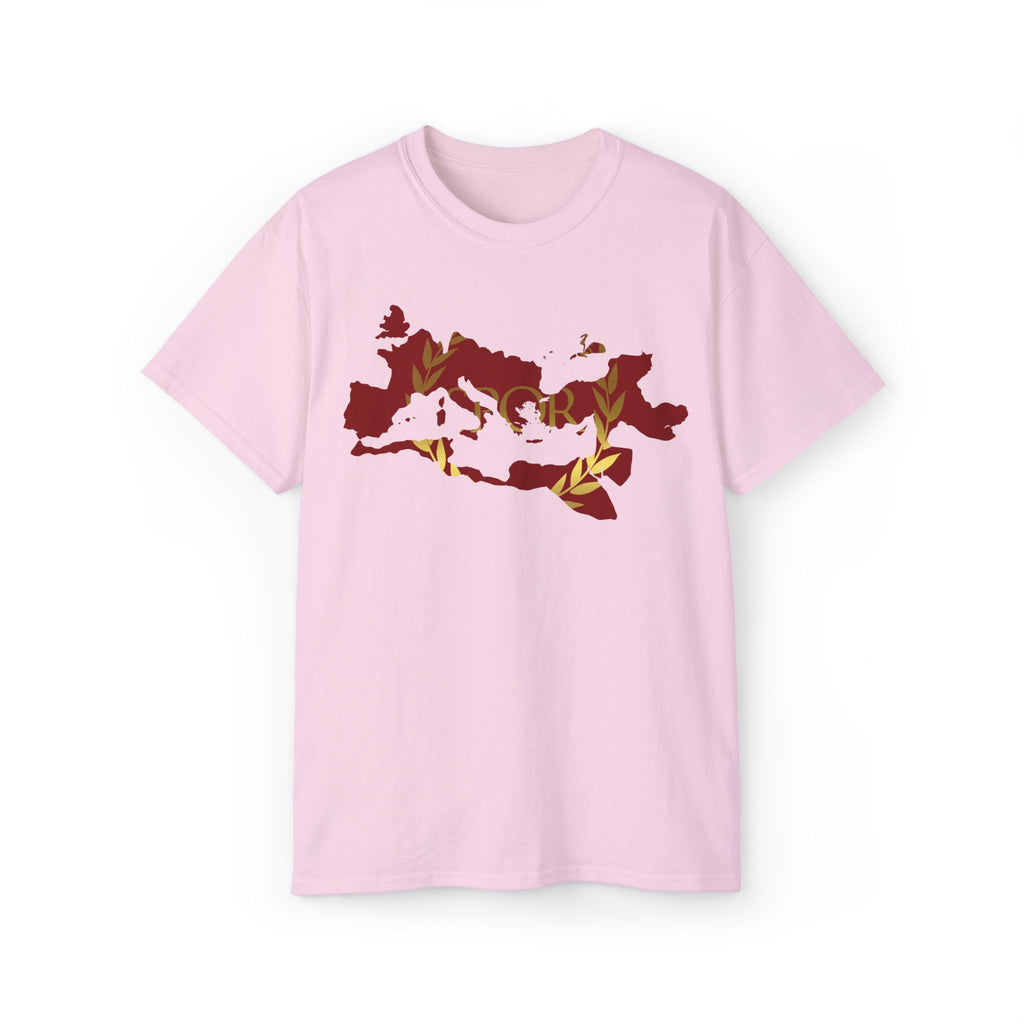 Rome Empire Epic Map Unisex Tee Shirt, SPQR Logo Ancient Rome Tshirt