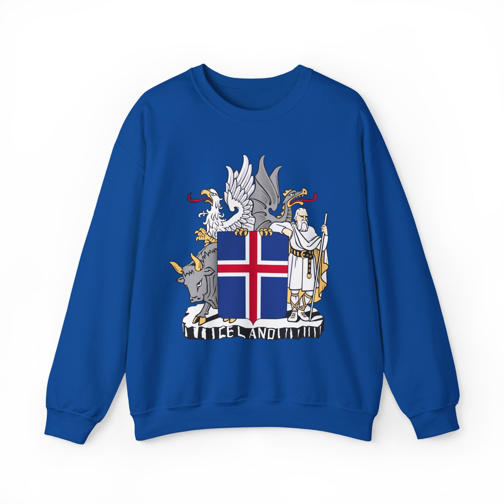 Iceland Viking Sweatshirt with Historic Coat of Arms