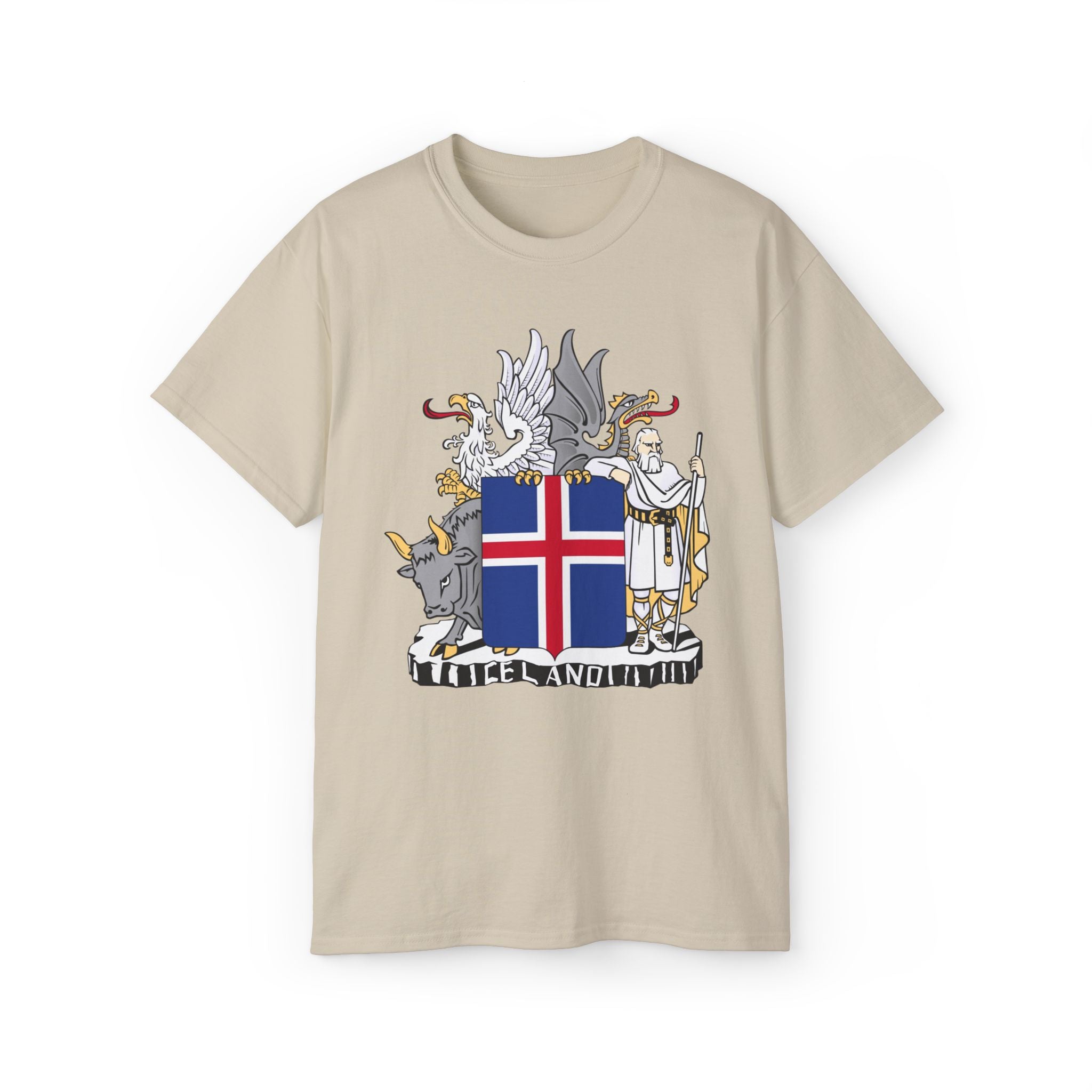Icelandic T-Shirt with Historic Coat of Arms