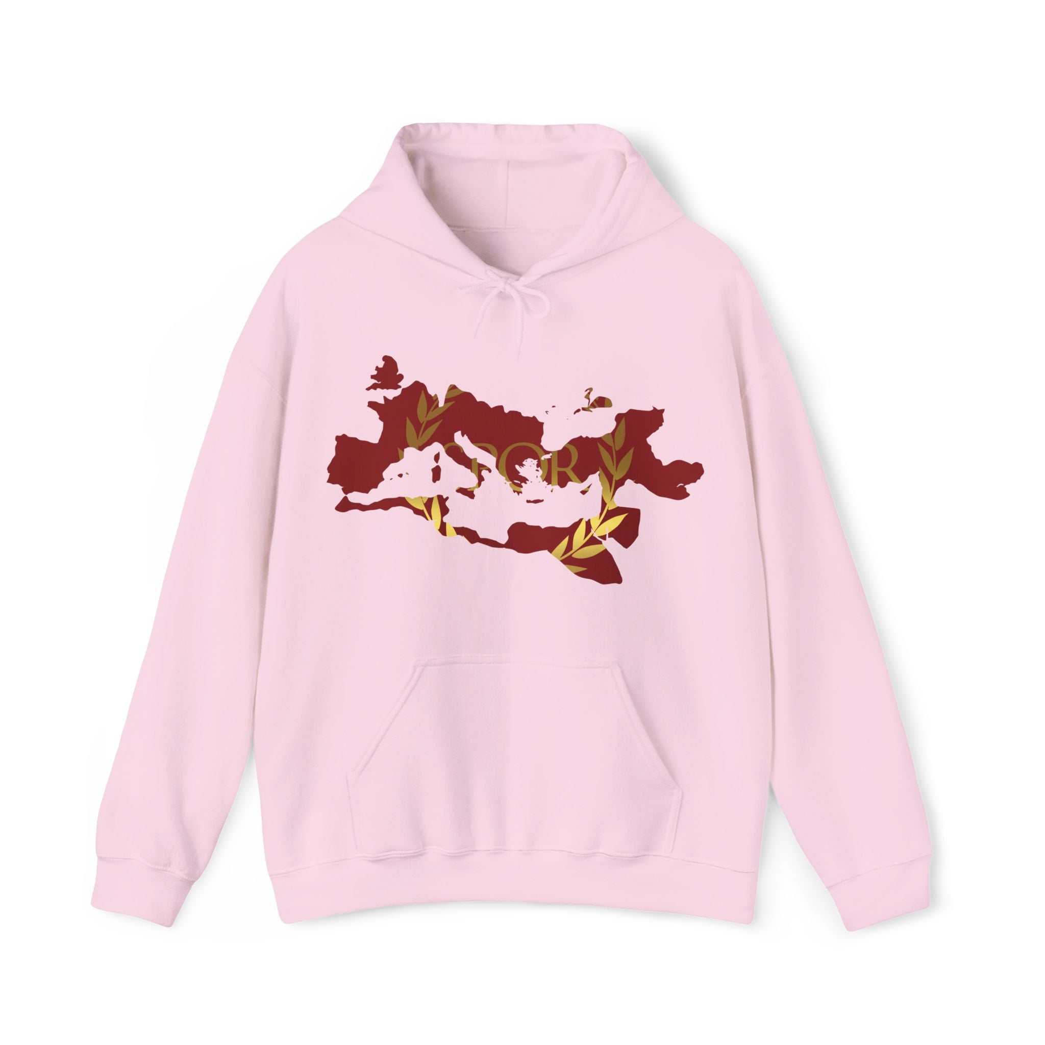 Roman Empire Epic Map and SPQR Logo Crewneck Hoodie