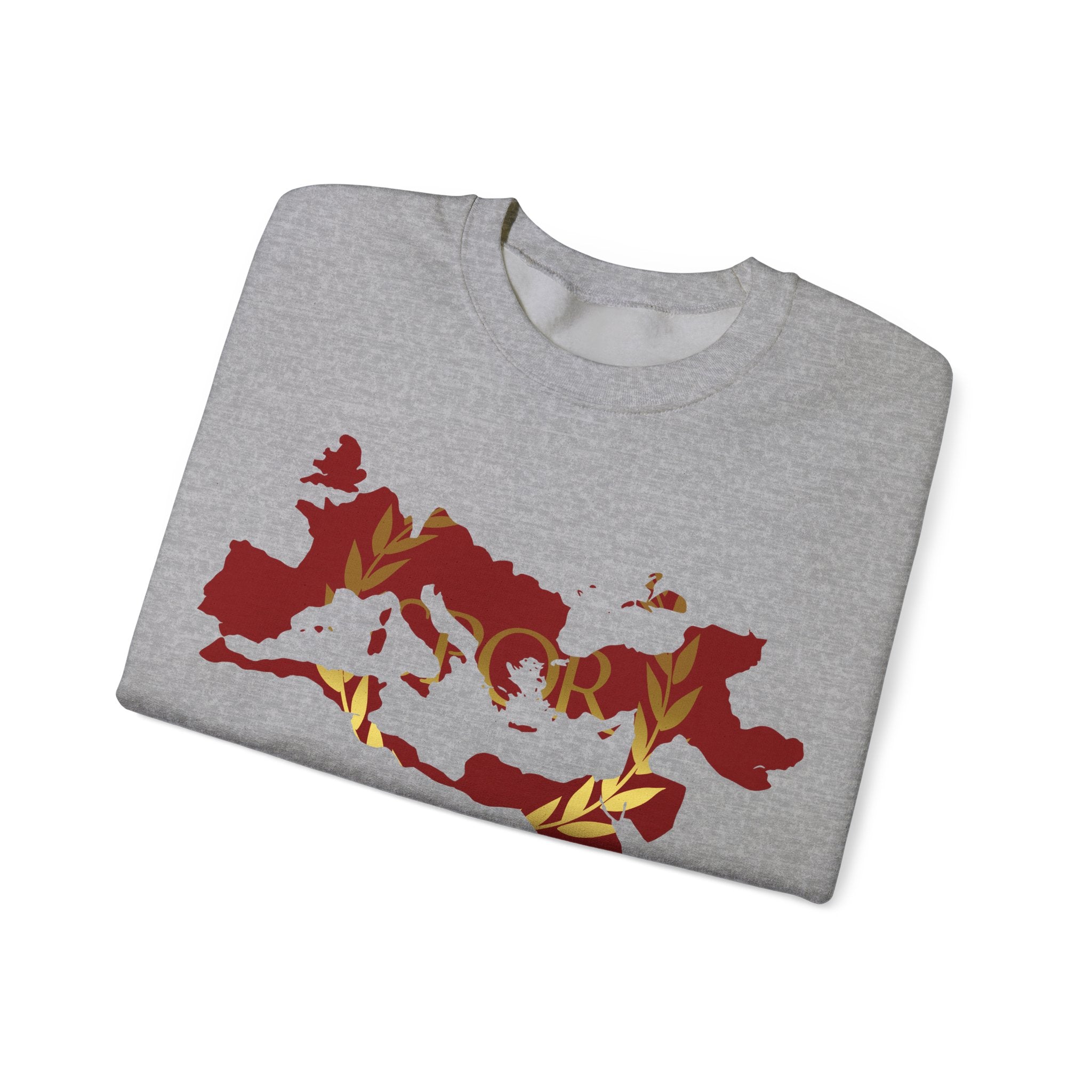 Roman Empire Epic Map and SPQR Logo Crewneck Sweatshirt