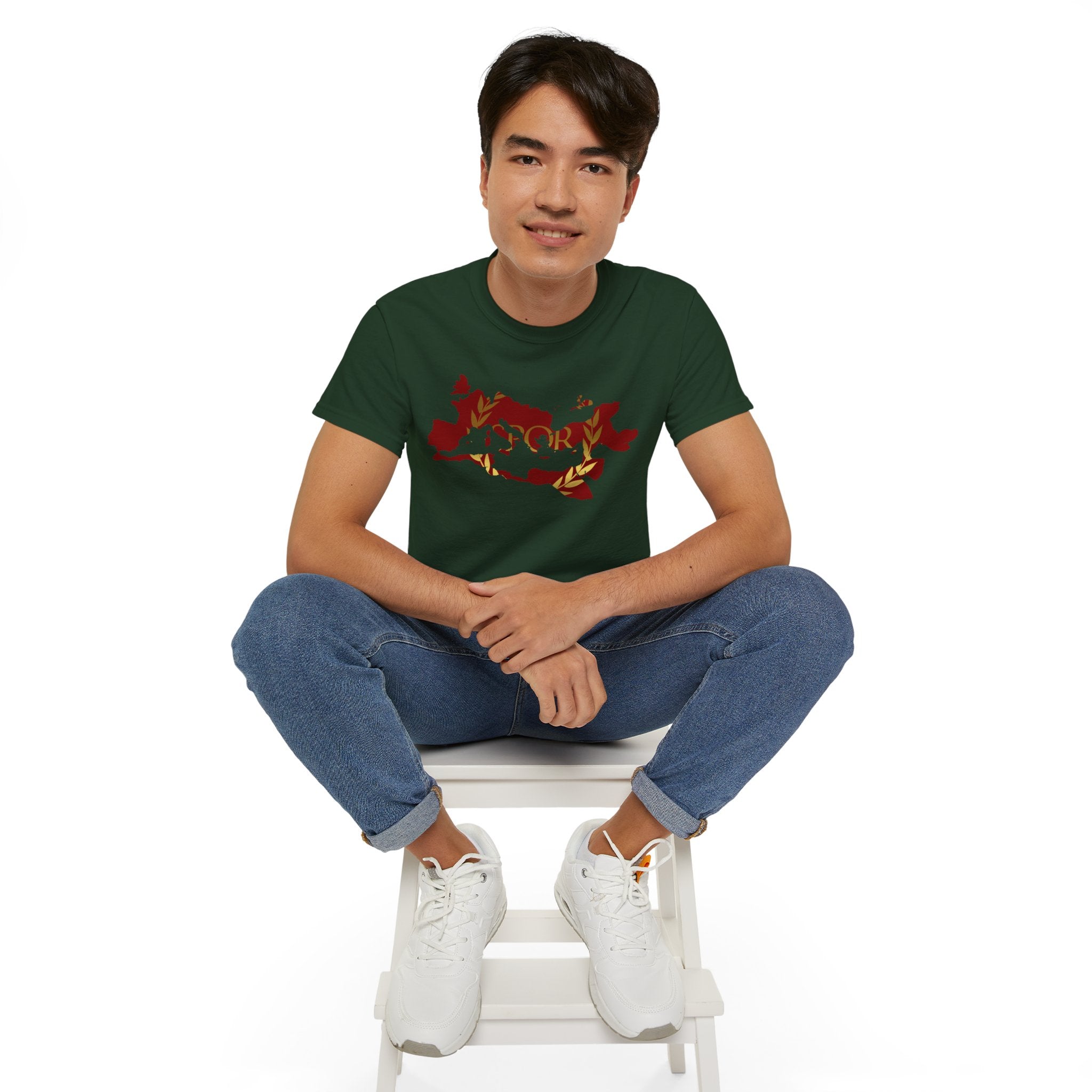 Rome Empire Epic Map Unisex Tee Shirt, SPQR Logo Ancient Rome Tshirt