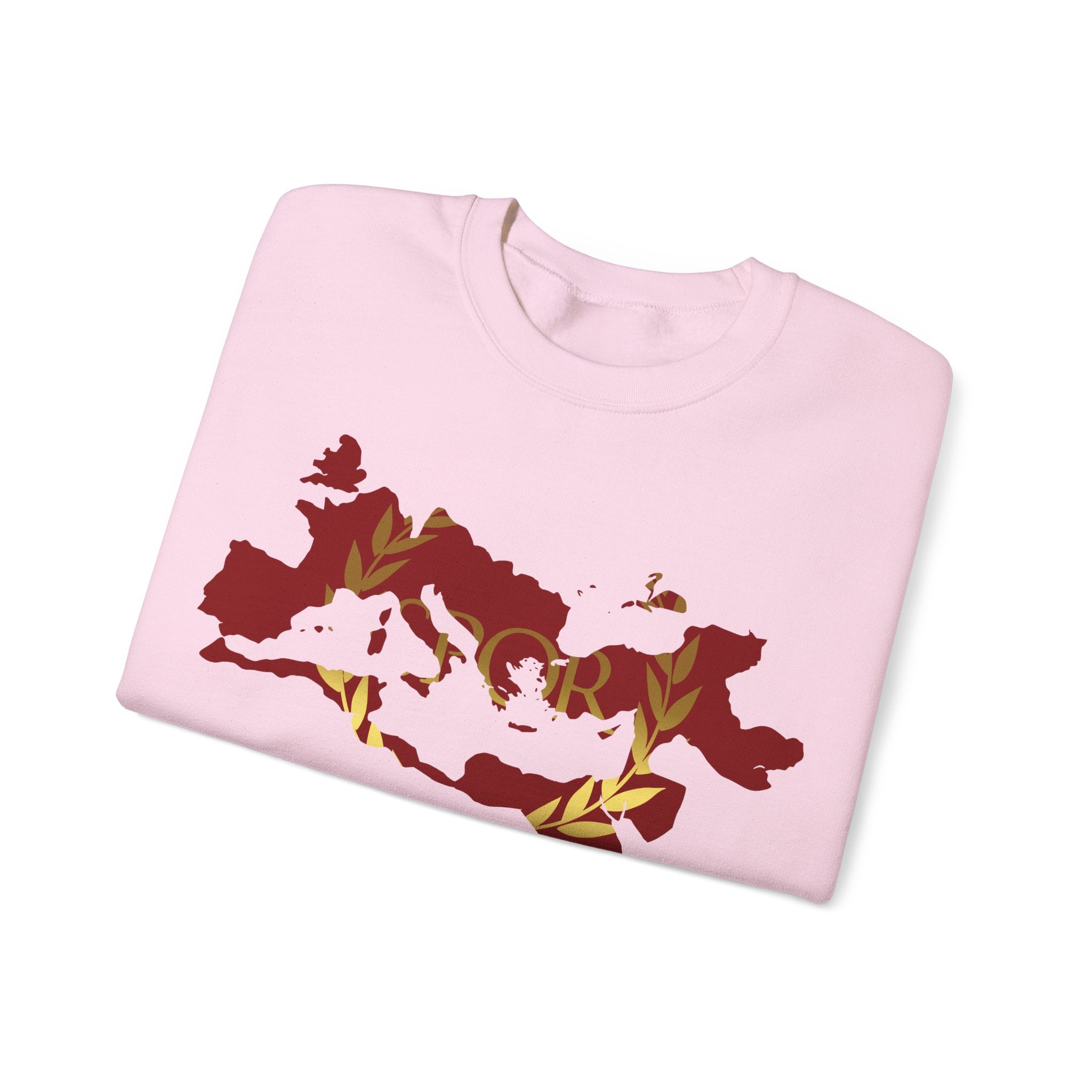 Roman Empire Epic Map and SPQR Logo Crewneck Sweatshirt