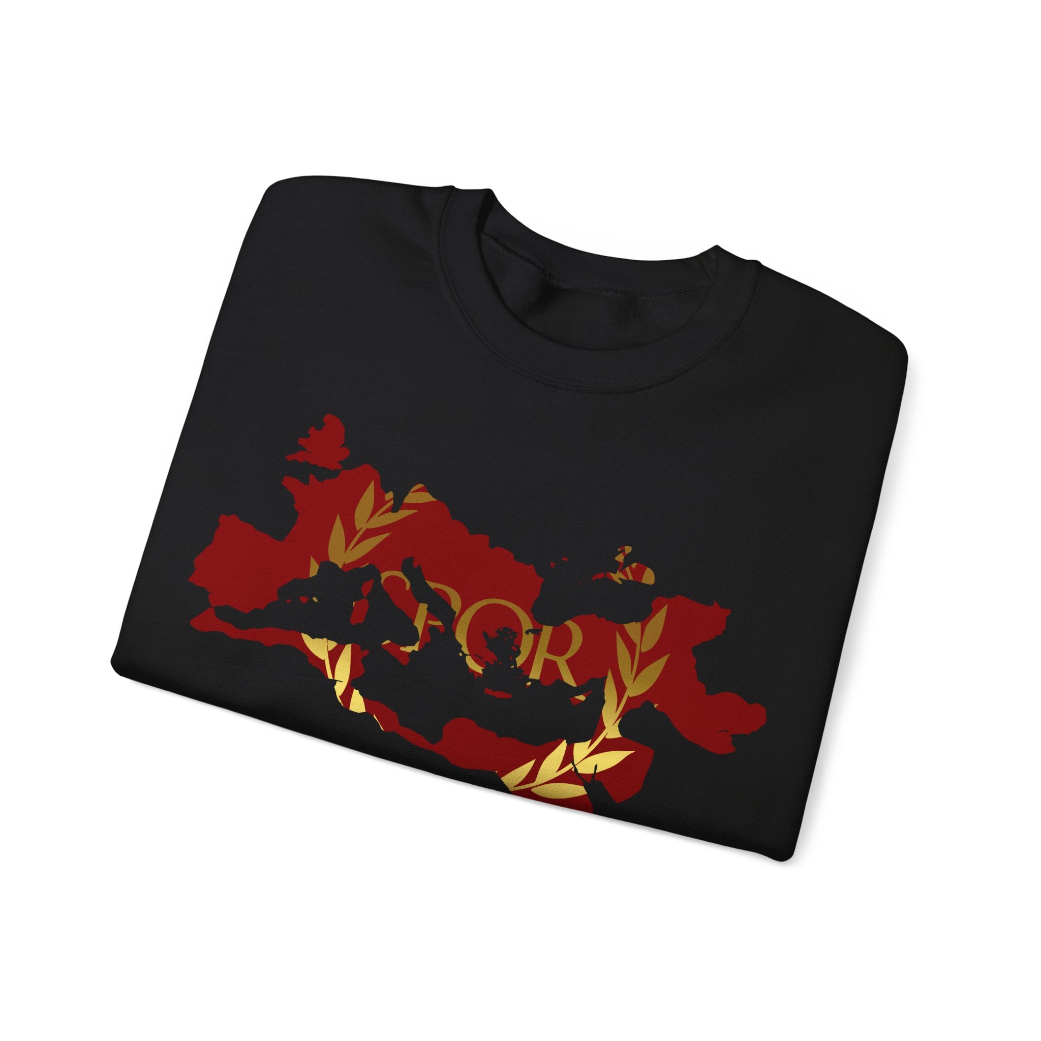 Roman Empire Epic Map and SPQR Logo Crewneck Sweatshirt
