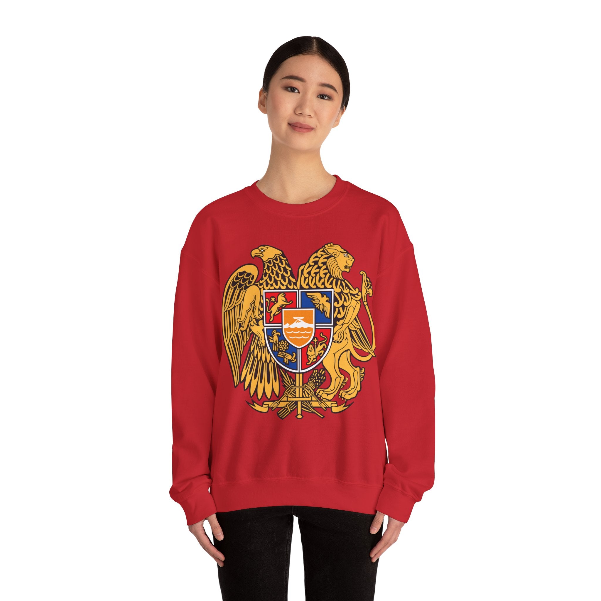 Armenian Coat of Arms Sweatshirt - Historical Vintage Unisex Graphic Pullover