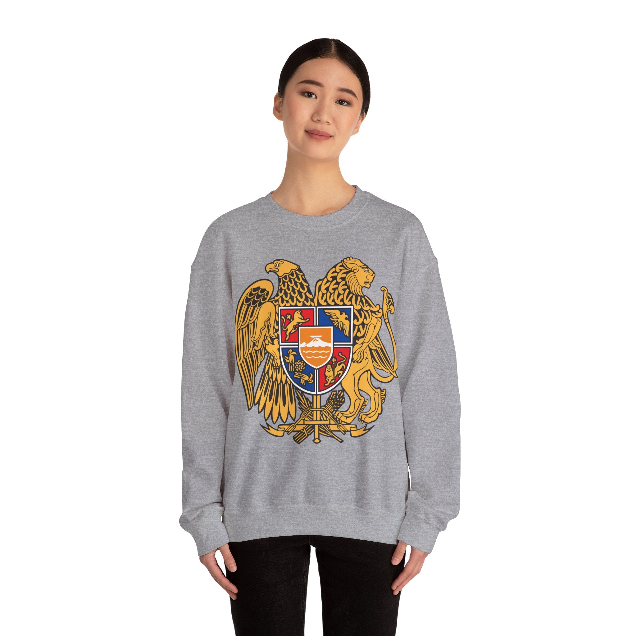 Armenian Coat of Arms Sweatshirt - Historical Vintage Unisex Graphic Pullover