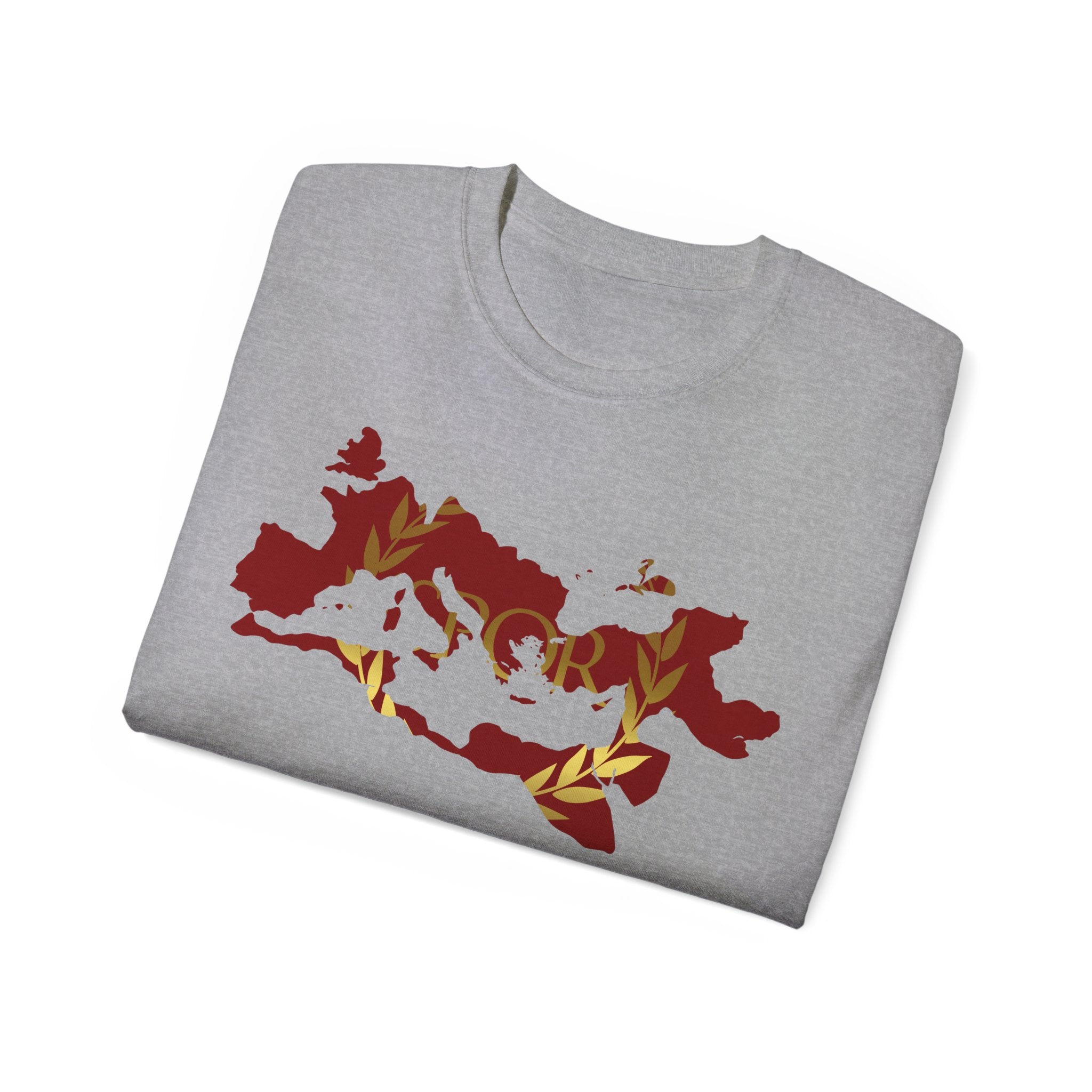 Rome Empire Epic Map Unisex Tee Shirt, SPQR Logo Ancient Rome Tshirt