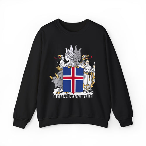Iceland Viking Sweatshirt with Historic Coat of Arms