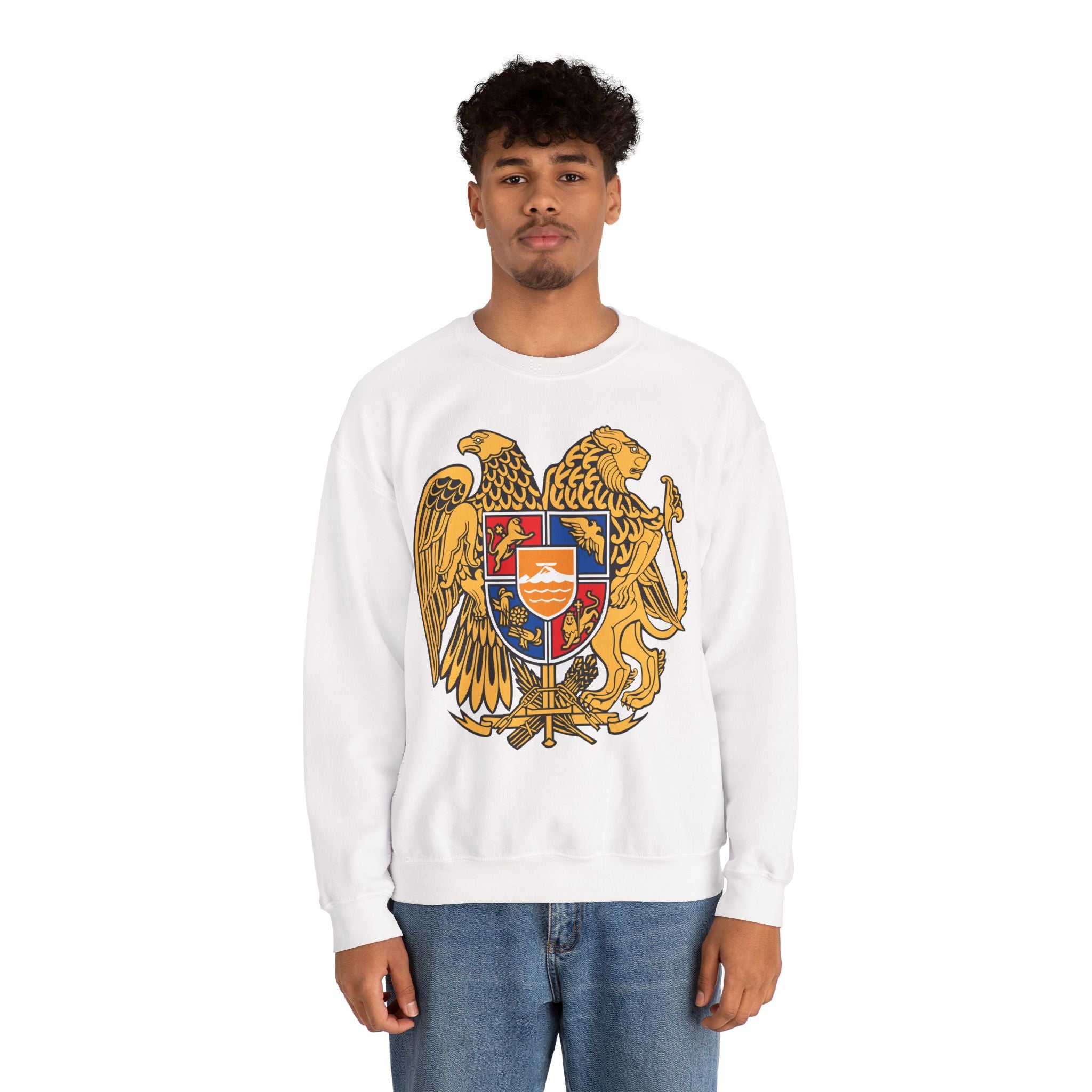 Armenian Coat of Arms Sweatshirt - Historical Vintage Unisex Graphic Pullover